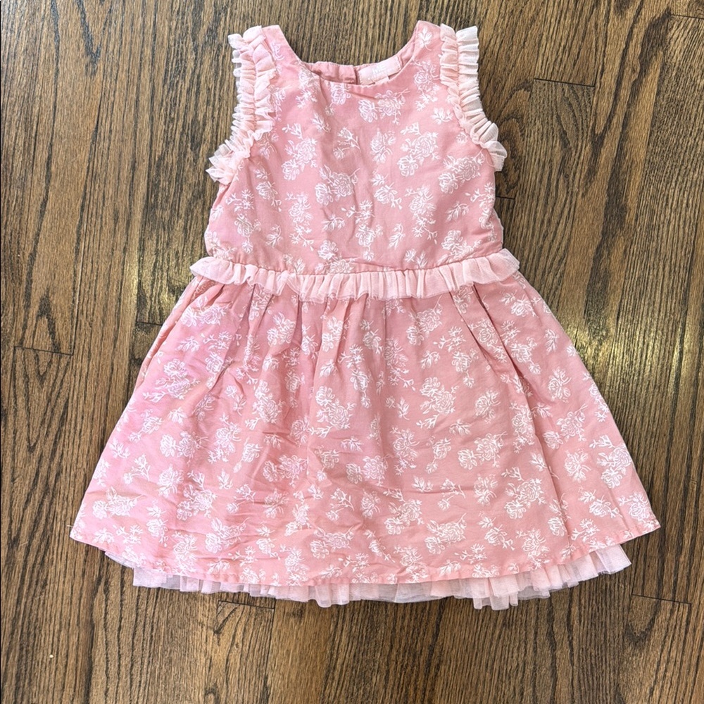 M&E Pink Ruffle Kids Dress